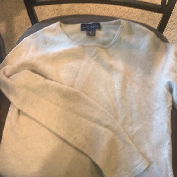 Charter club 100% cashmere p/s tan long sleeve. - Picture 8 of 10